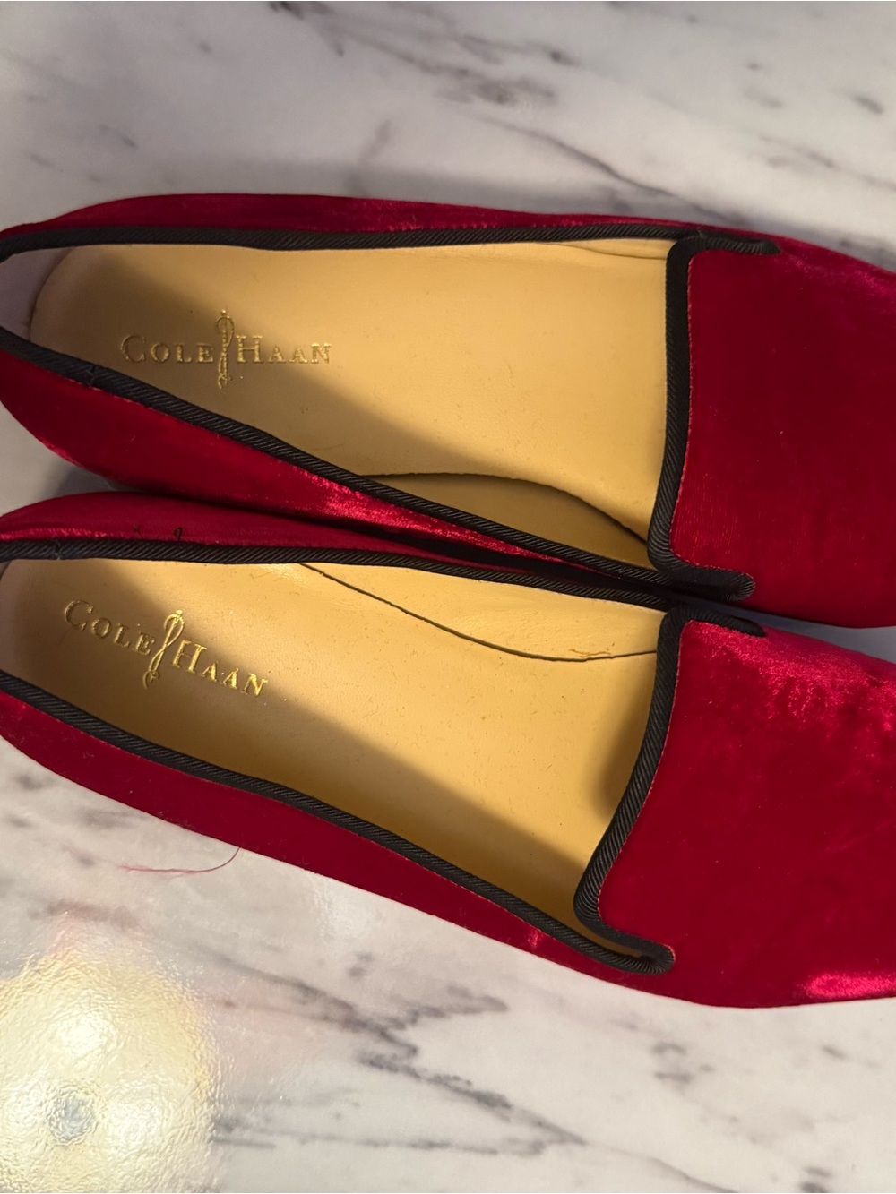 Cole Haan Women's Red Velvet Sabrina Loafers